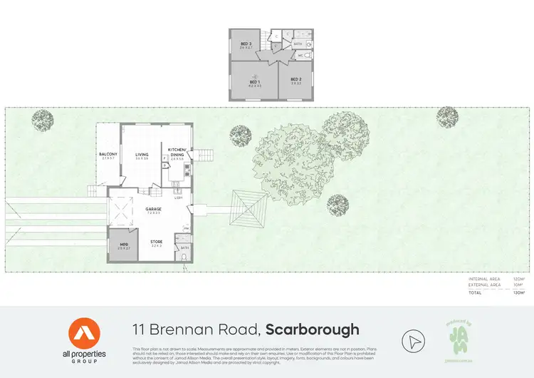 Floorplan of Homely house listing, 11 Brennan Road, Scarborough QLD 4020