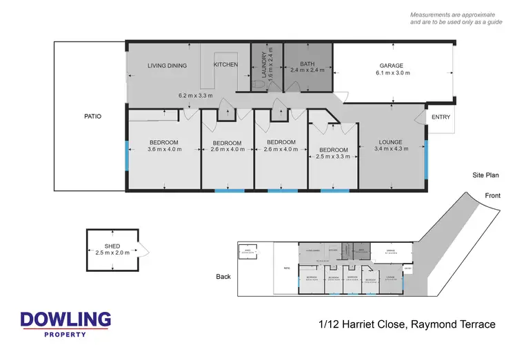 Floorplan of Homely semi-detached listing, 1/12 Harriet Close, Raymond Terrace NSW 2324
