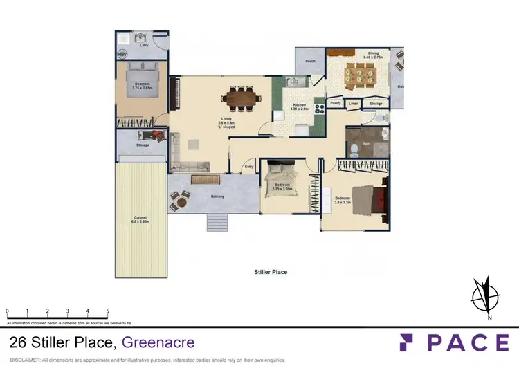 Floorplan of Homely house listing, 26 Stiller Place, Greenacre NSW 2190