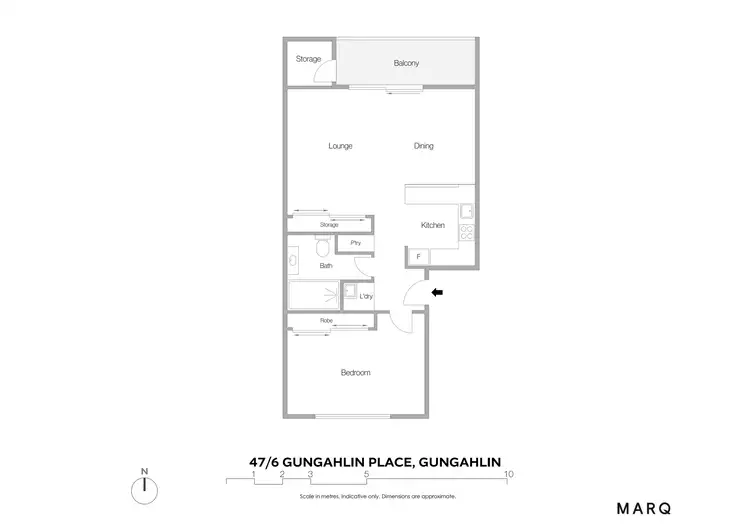 Floorplan of Homely apartment listing, 47/6 Gungahlin Place, Gungahlin ACT 2912