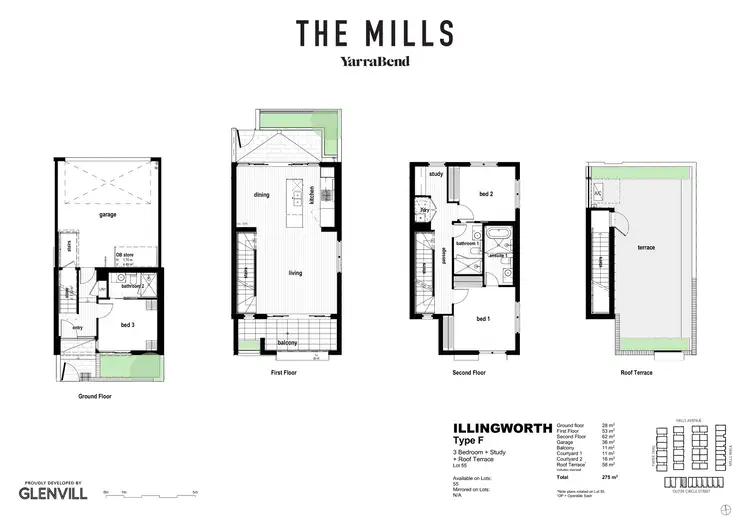 Floorplan of Homely townhouse listing, 9 Warson Place, Alphington VIC 3078