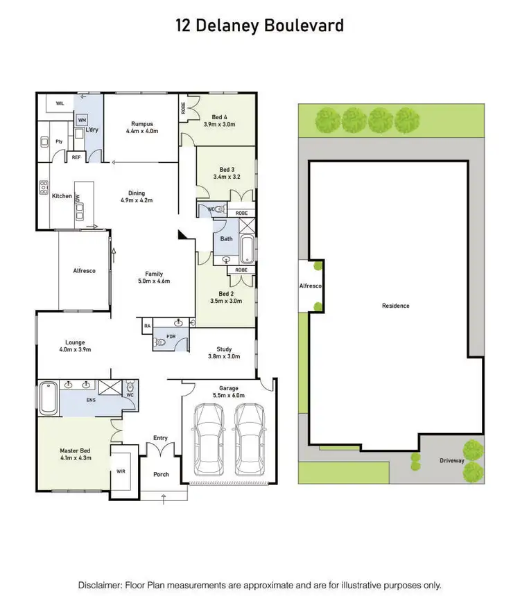 Floorplan of Homely house listing, 12 Delaney Boulevard, Williams Landing VIC 3027