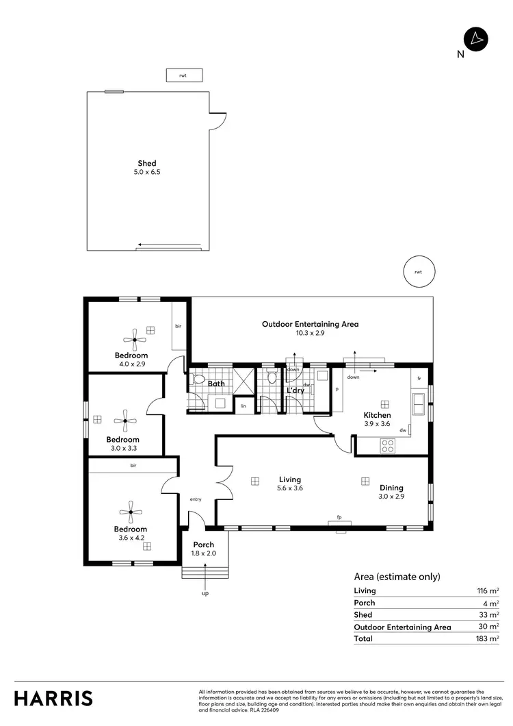 Floorplan of Homely house listing, 12 First Avenue, Bridgewater SA 5155