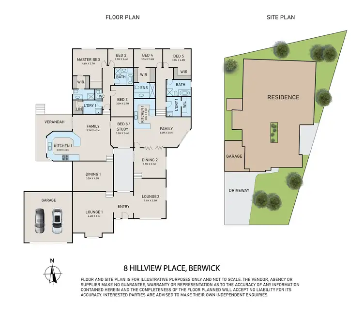 Floorplan of Homely house listing, 8 Hillview Place, Berwick VIC 3806