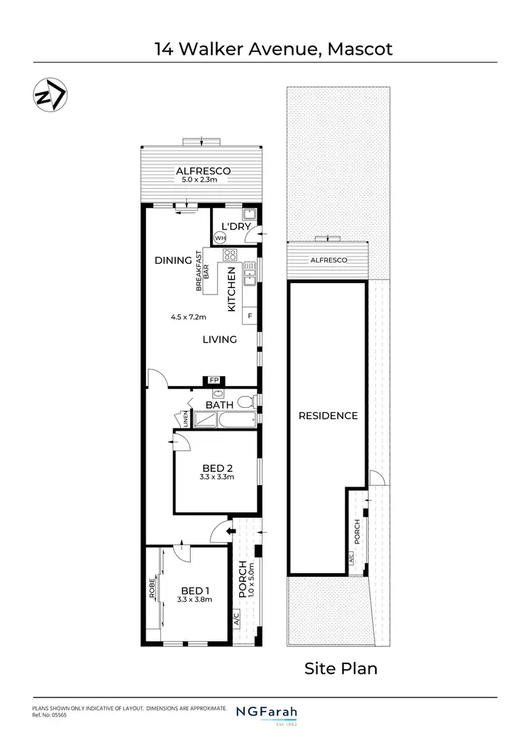 Floorplan of Homely house listing, 14 Walker Avenue, Mascot NSW 2020