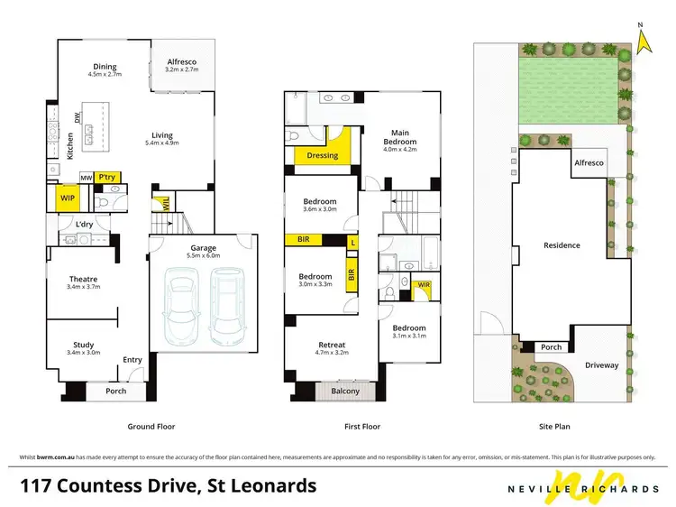 Floorplan of Homely house listing, 117 Countess Drive, St Leonards VIC 3223