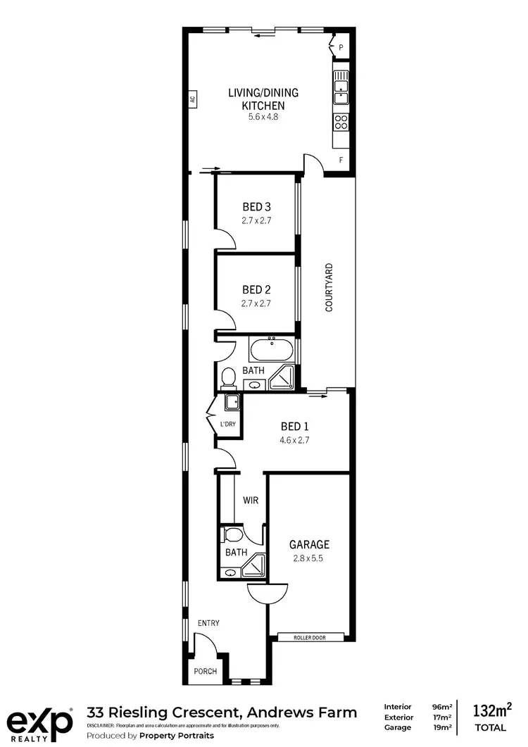 Floorplan of Homely house listing, 33 Riesling Crescent, Andrews Farm SA 5114