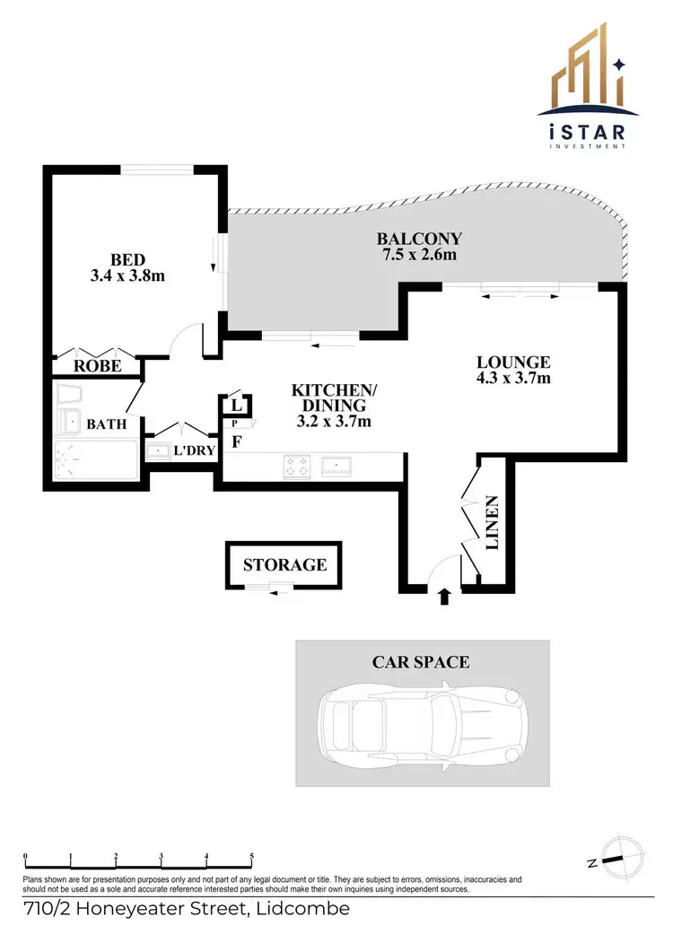 Floorplan of Homely apartment listing, 710/2 Honeyeater Street, Lidcombe NSW 2141