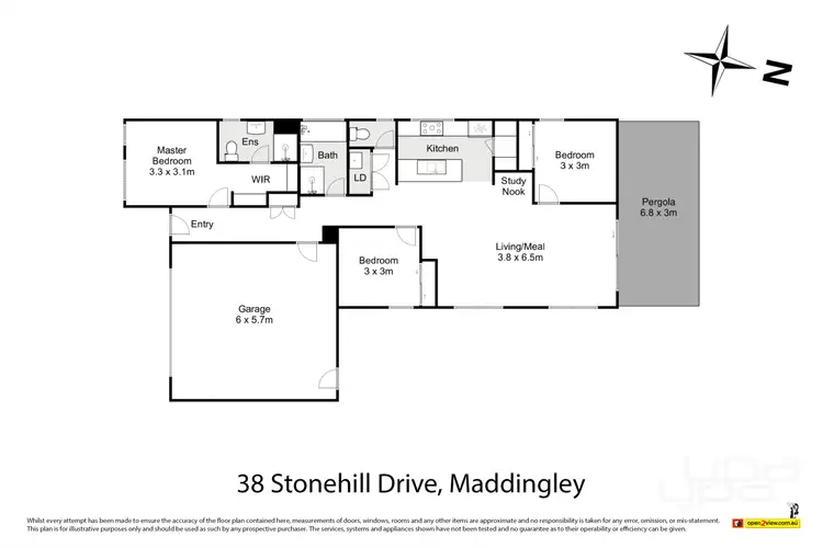 Floorplan of Homely house listing, 38 Stonehill Drive, Maddingley VIC 3340
