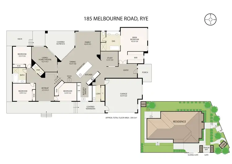 Floorplan of Homely house listing, 185 Melbourne Road, Rye VIC 3941