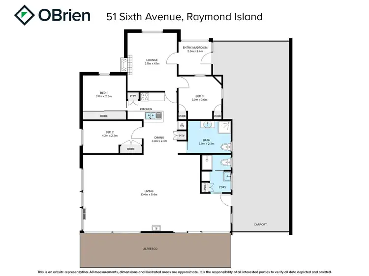 Floorplan of Homely house listing, 51 Sixth Avenue, Raymond Island VIC 3880