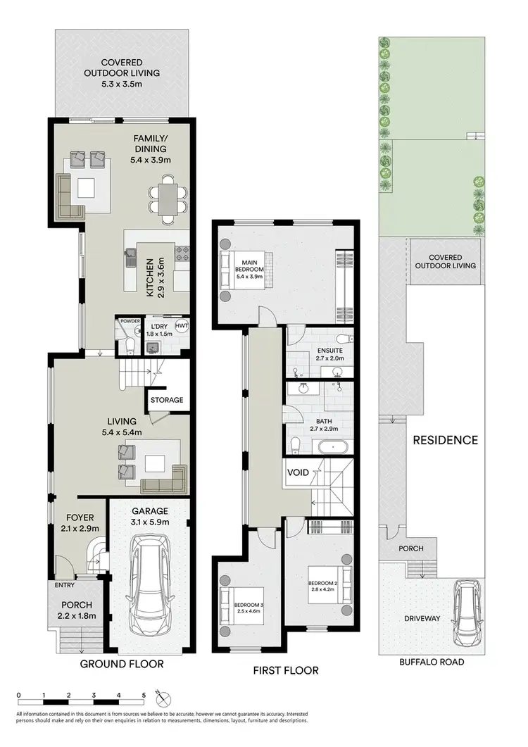 Floorplan of Homely semi-detached listing, 85A Buffalo Road, Ryde NSW 2112