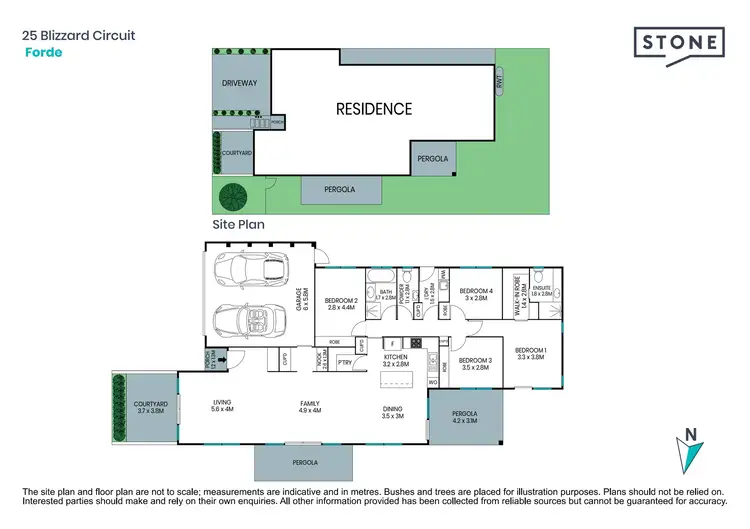 Floorplan of Homely house listing, 25 Blizzard Circuit, Forde ACT 2914