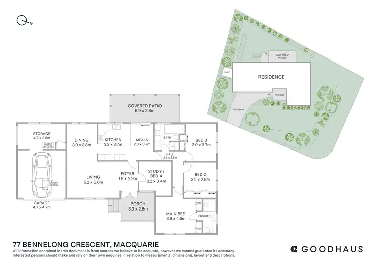 Floorplan of Homely house listing, 77 Bennelong Crescent, Macquarie ACT 2614