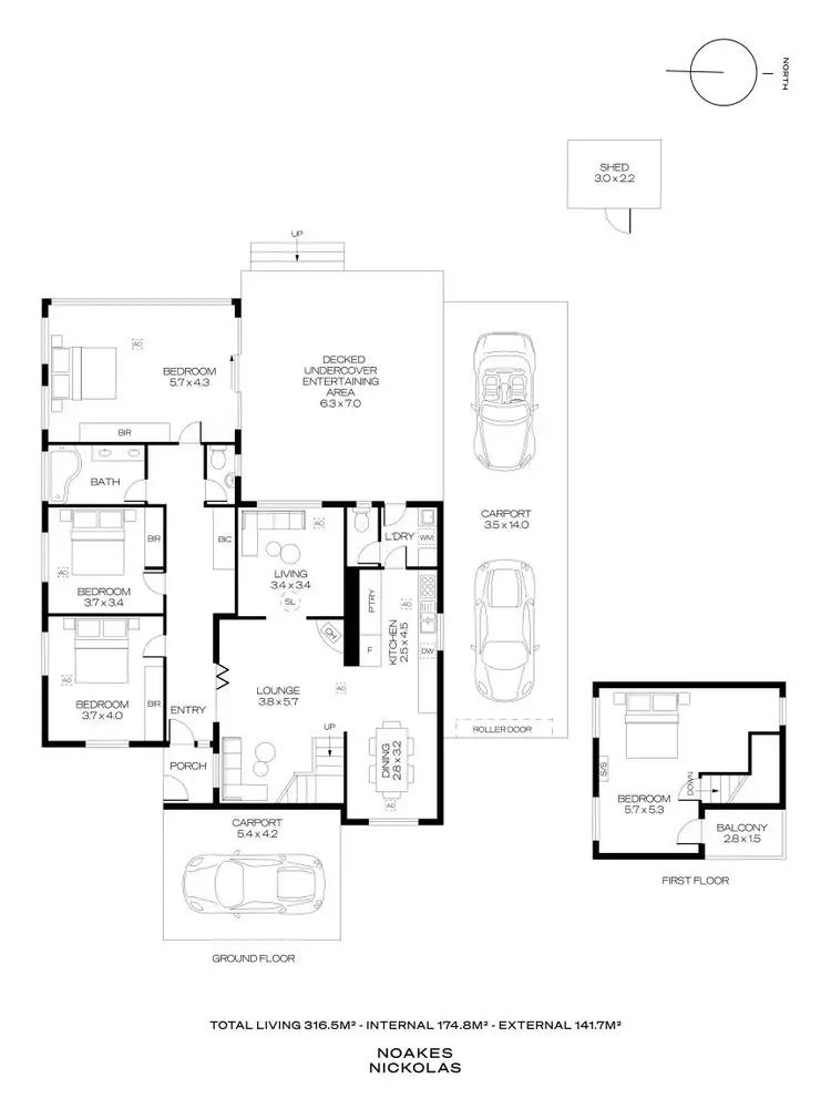 Floorplan of Homely house listing, 7 Blackman Avenue, Northfield SA 5085