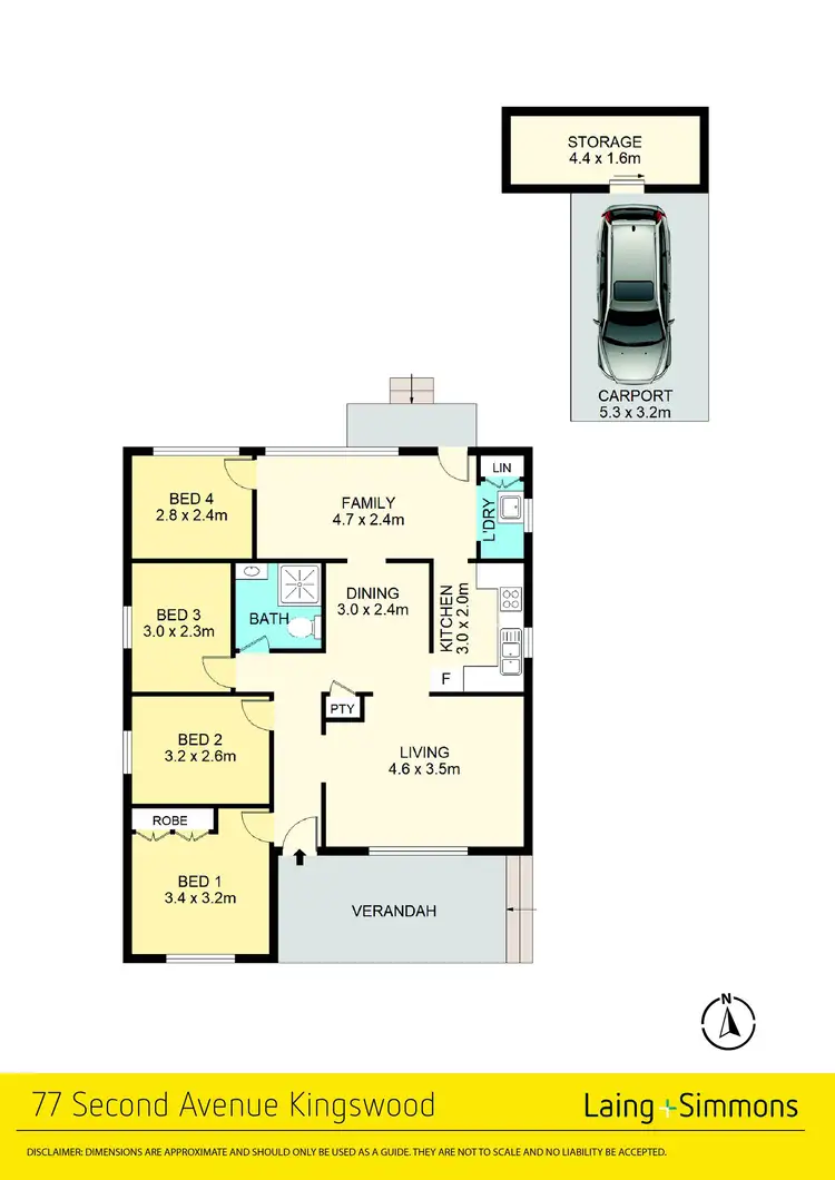 Floorplan of Homely house listing, 77 Second Avenue, Kingswood NSW 2747
