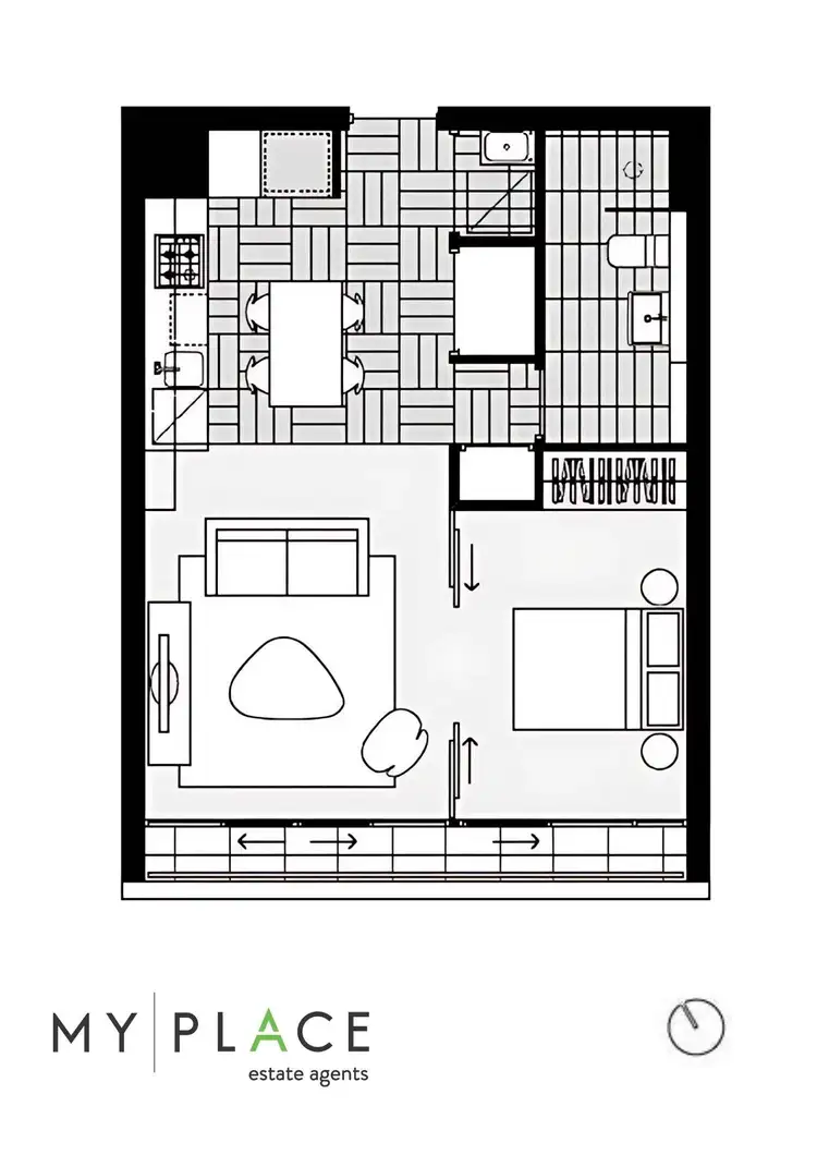 Floorplan of Homely unit listing, 215/850 Bourke Street, Waterloo NSW 2017