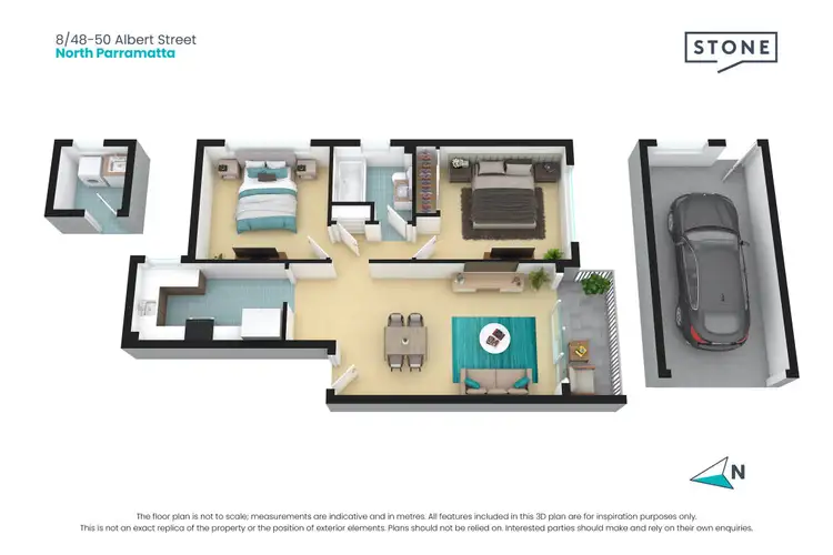 Floorplan of Homely unit listing, 8/48-50 Albert Street, North Parramatta NSW 2151