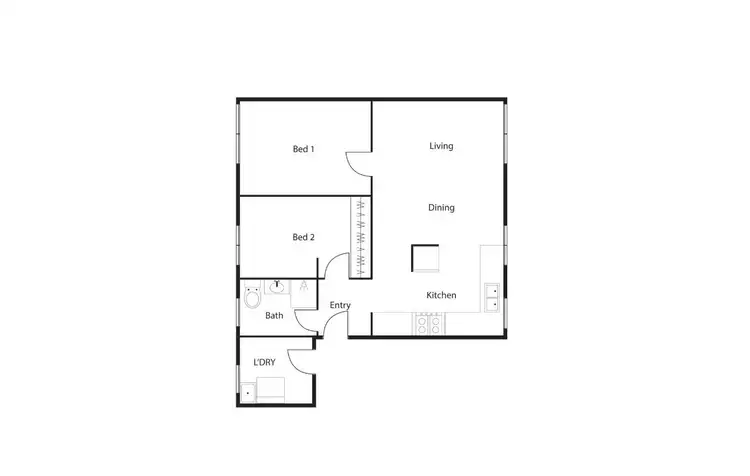 Floorplan of Homely unit listing, 40/3 Waddell Place, Curtin ACT 2605