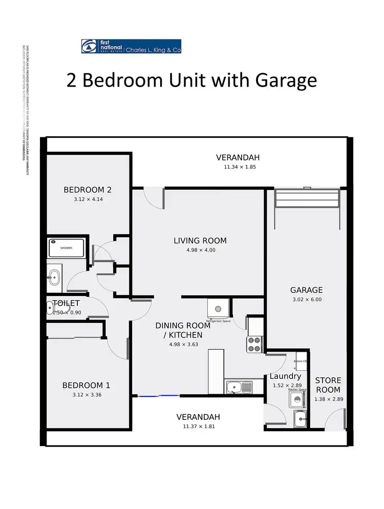 Floorplan of Homely unit listing, 22/61 Regent Street, Moama NSW 2731