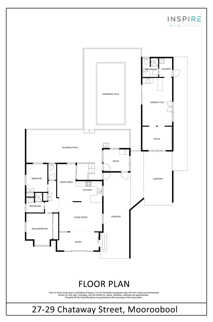 Floorplan of Homely house listing, 27-29 Chataway Street, Mooroobool QLD 4870