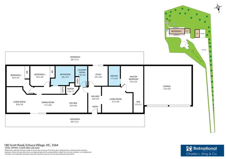 Floorplan of Homely house listing, 1/180 Scott Road, Echuca VIC 3564