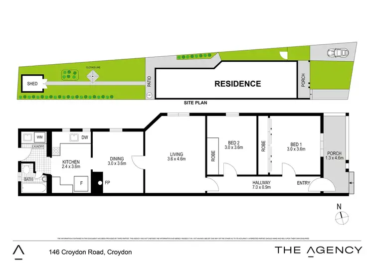 Floorplan of Homely semi-detached listing, 146 Croydon Road, Croydon NSW 2132