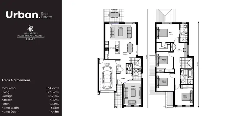 Floorplan of Homely semi-detached listing, 61 Ingleburn Gardens Drive, Bardia NSW 2565