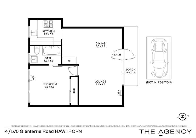 Floorplan of Homely apartment listing, 4/575 Glenferrie Road, Hawthorn VIC 3122