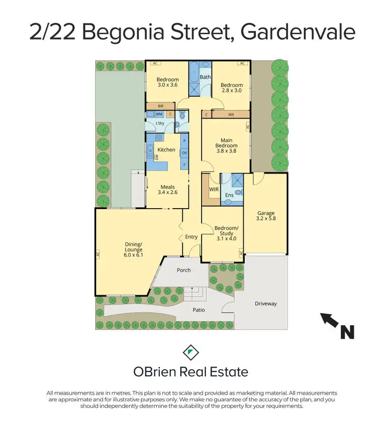 Floorplan of Homely unit listing, 2/22 Begonia Road, Gardenvale VIC 3185