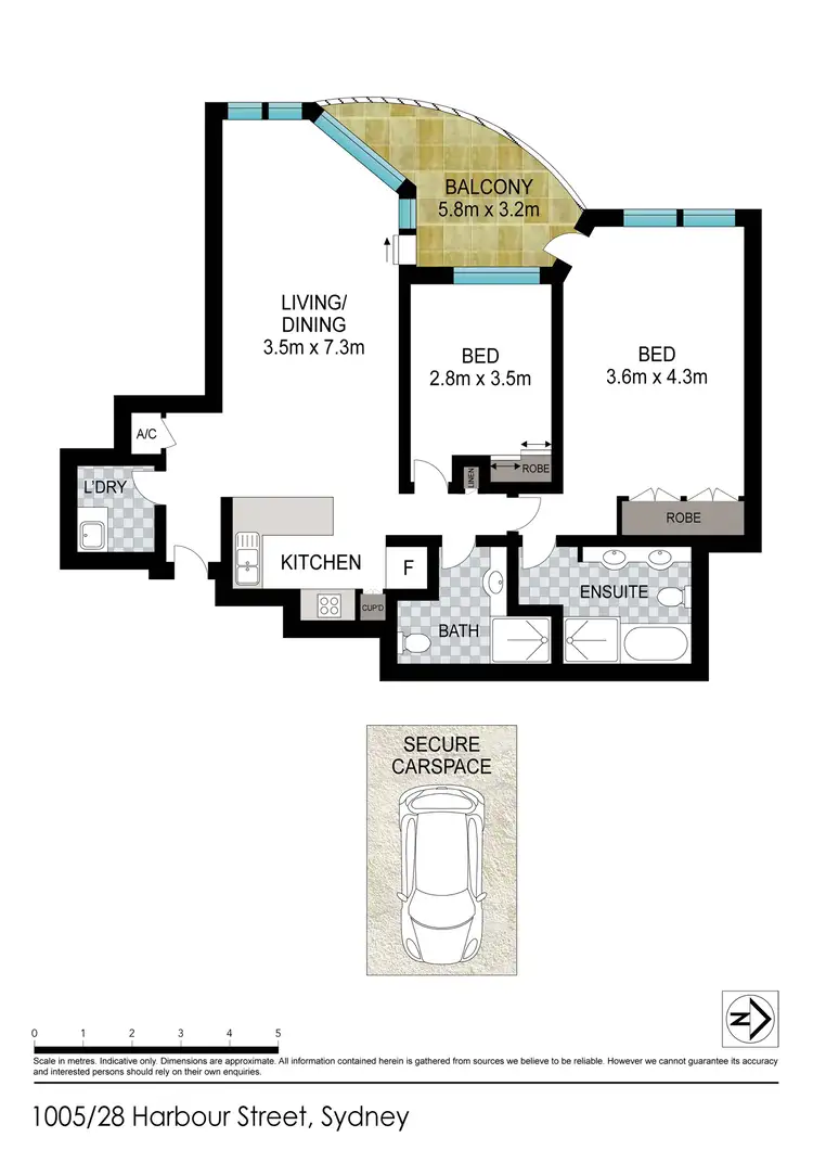Floorplan of Homely apartment listing, Level 10/28 Harbour Street, Sydney NSW 2000