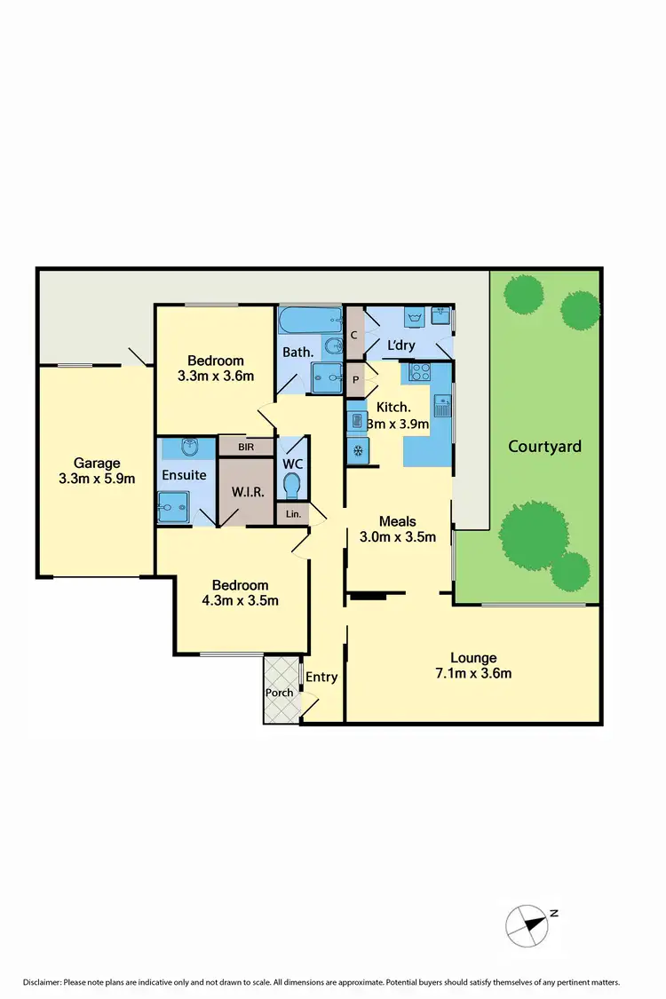 Floorplan of Homely villa listing, 11A Fenacre Street, Strathmore VIC 3041