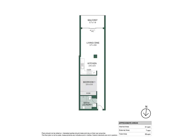 Floorplan of Homely studio listing, 6/155 Waymouth Street, Adelaide SA 5000