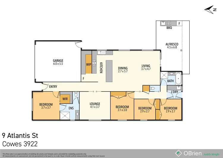 Floorplan of Homely house listing, 9 Atlantis Street, Cowes VIC 3922