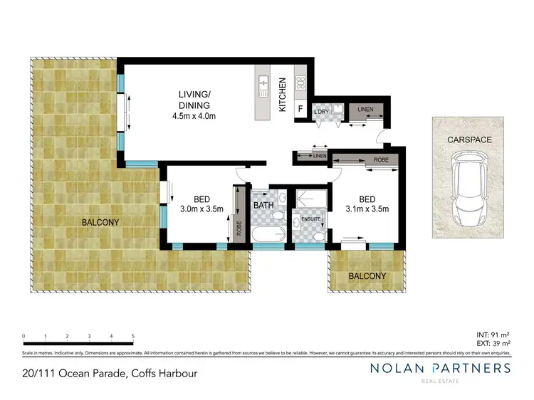 Floorplan of Homely apartment listing, 20/111 Ocean Parade, Coffs Harbour NSW 2450