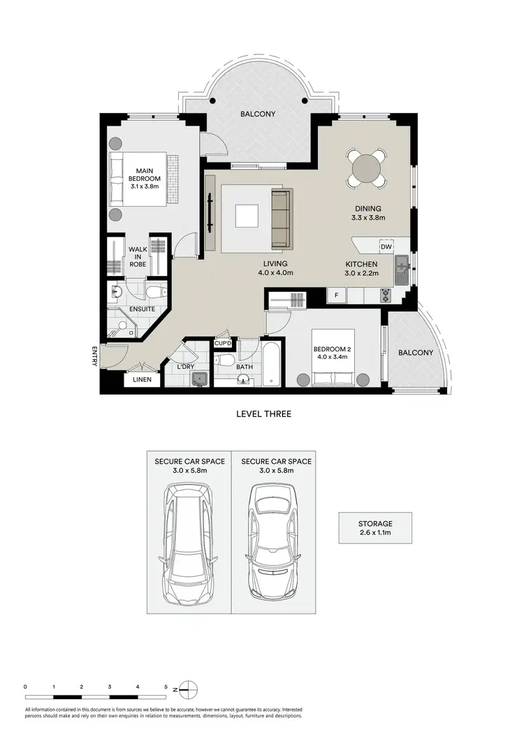 Floorplan of Homely apartment listing, 302/7-11 Gerrale Street, Cronulla NSW 2230