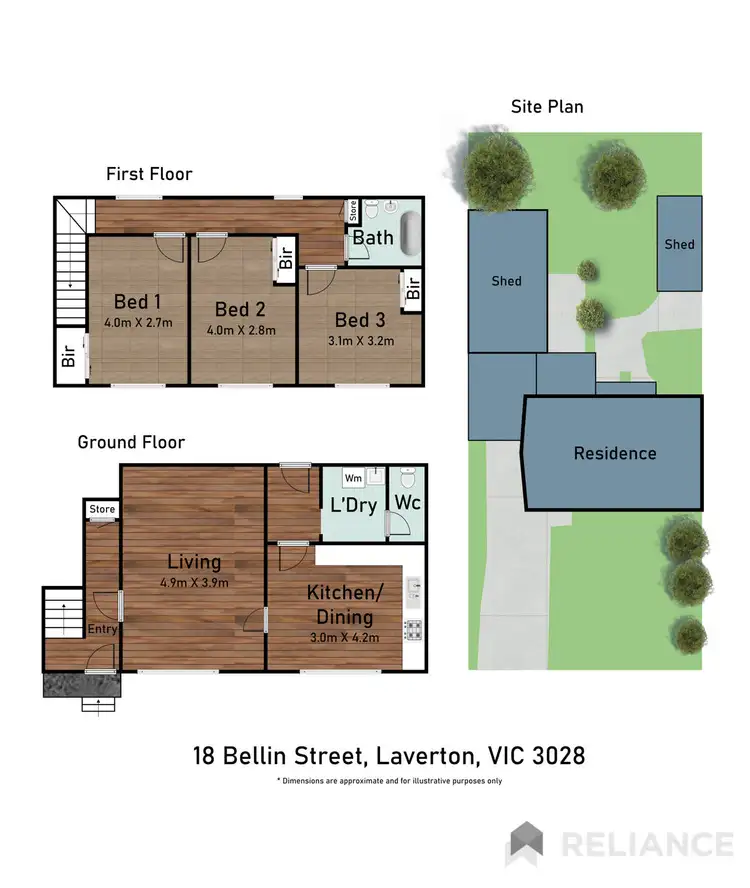 Floorplan of Homely house listing, 18 Bellin Street, Laverton VIC 3028