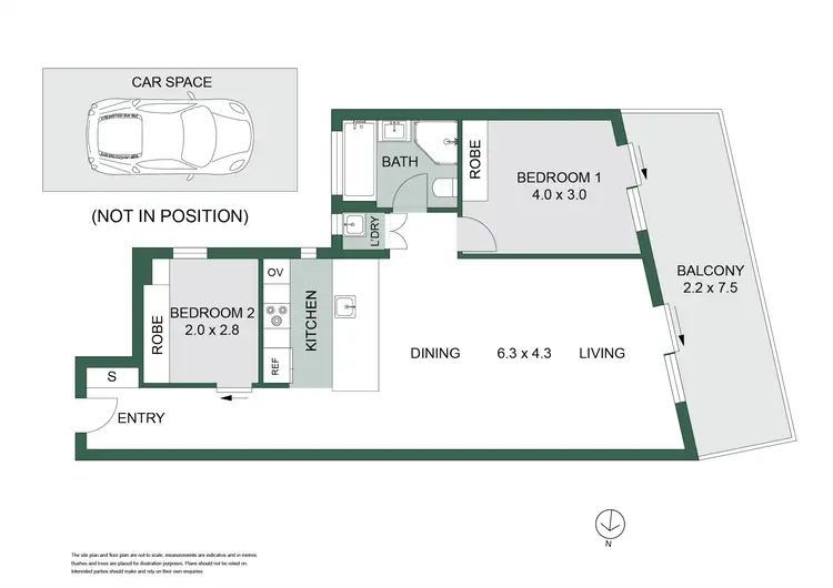 Floorplan of Homely apartment listing, 311/333 Pacific Highway, North Sydney NSW 2060