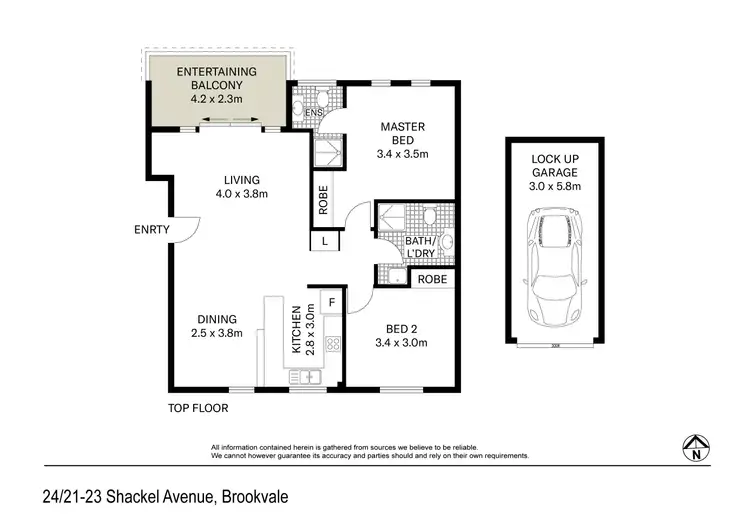 Floorplan of Homely apartment listing, 24/21-23 Shackel Avenue, Brookvale NSW 2100