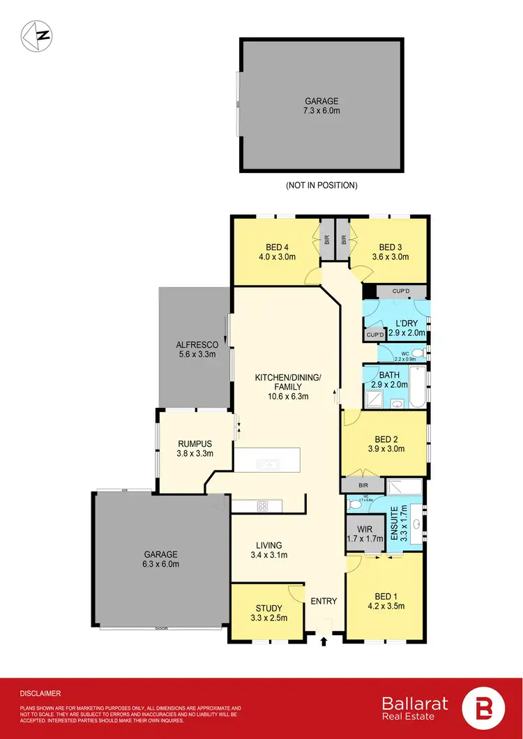 Floorplan of Homely house listing, 35 Dorset Drive, Alfredton VIC 3350