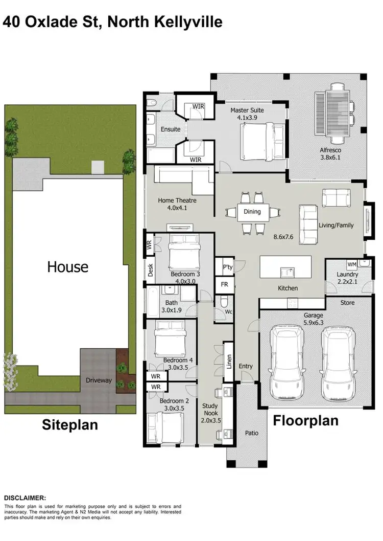 Floorplan of Homely house listing, 40 Oxlade Street, North Kellyville NSW 2155