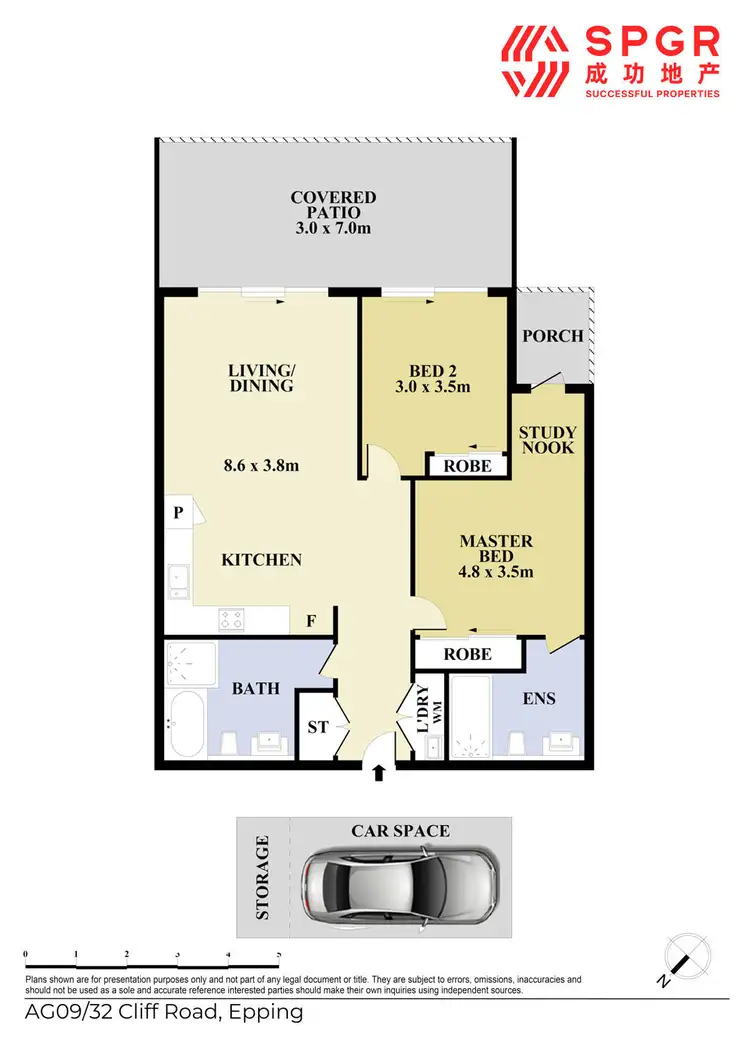 Floorplan of Homely apartment listing, G09/32 Cliff Road, Epping NSW 2121