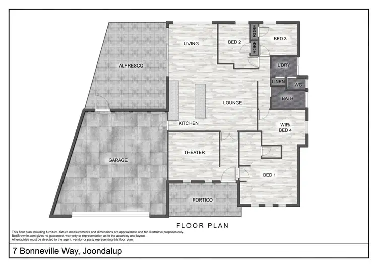 Floorplan of Homely house listing, 7 Bonneville Way, Joondalup WA 6027