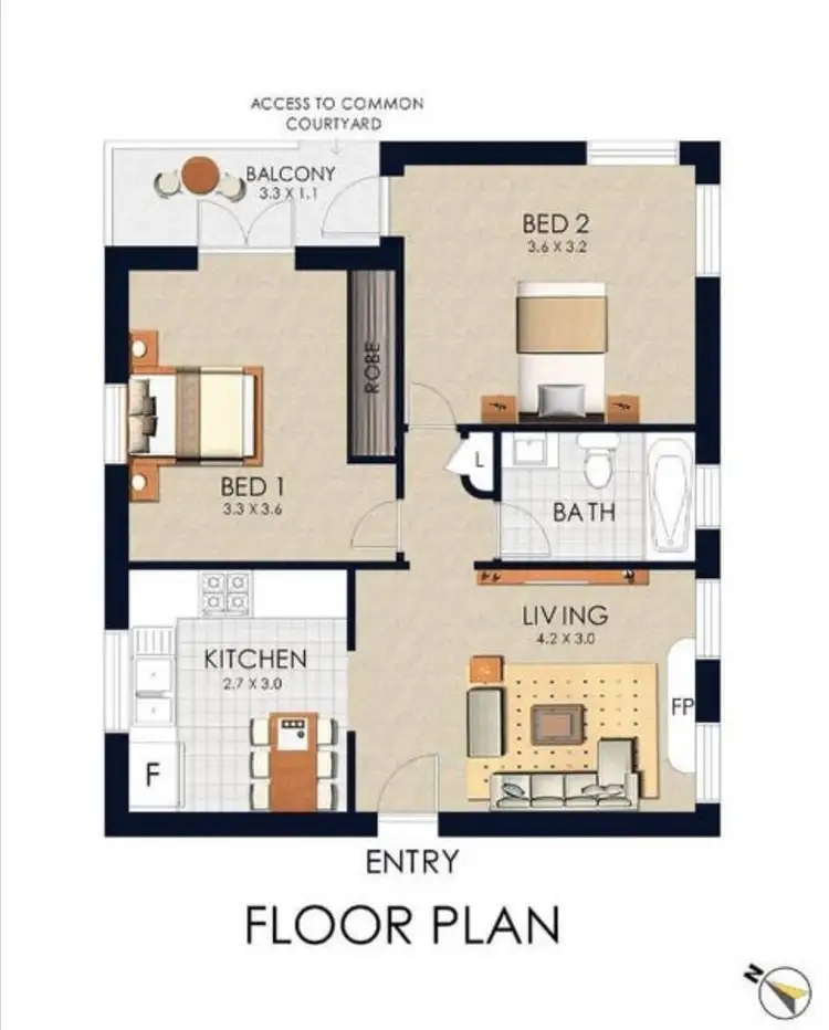 Floorplan of Homely apartment listing, 1/50 Wride Street, Maroubra NSW 2035