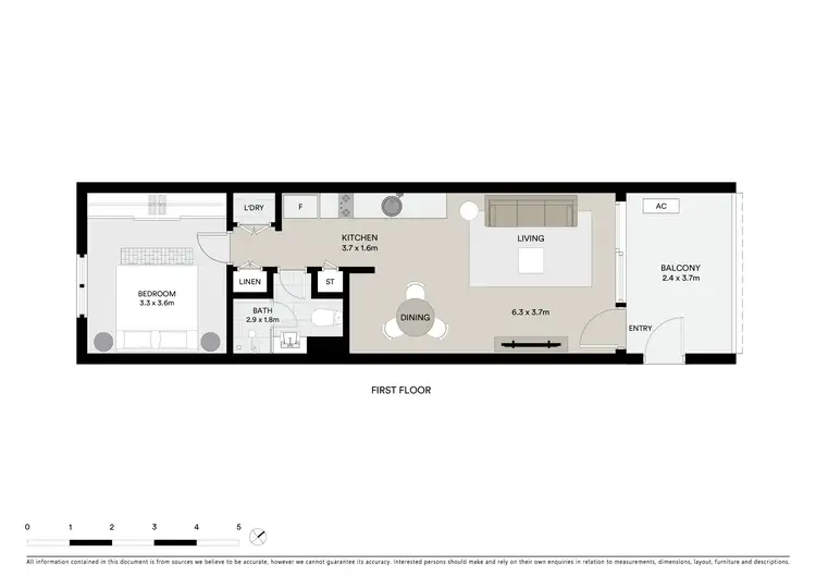 Floorplan of Homely apartment listing, 34/21 Battye Street, Bruce ACT 2617