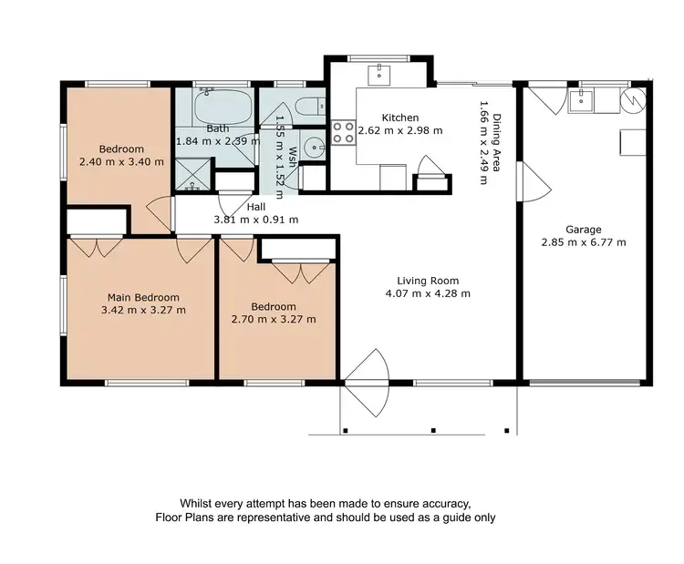 Floorplan of Homely villa listing, 2/40 Bluebell Street, Caboolture QLD 4510