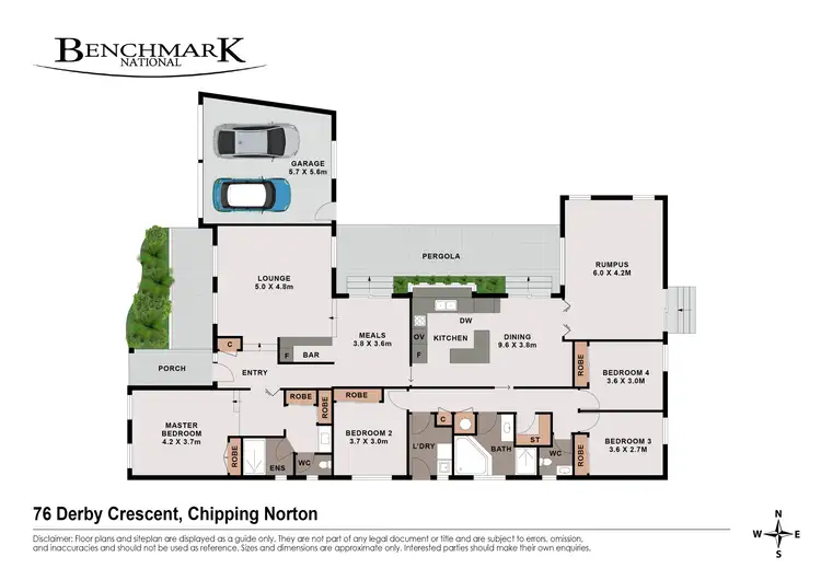 Floorplan of Homely house listing, 76 Derby Crescent, Chipping Norton NSW 2170