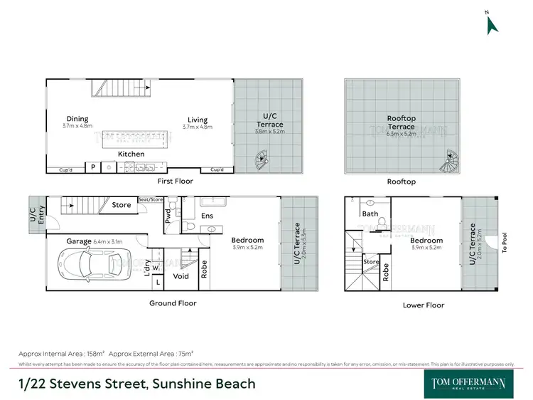 Floorplan of Homely unit listing, 1/22 Stevens Street, Sunshine Beach QLD 4567