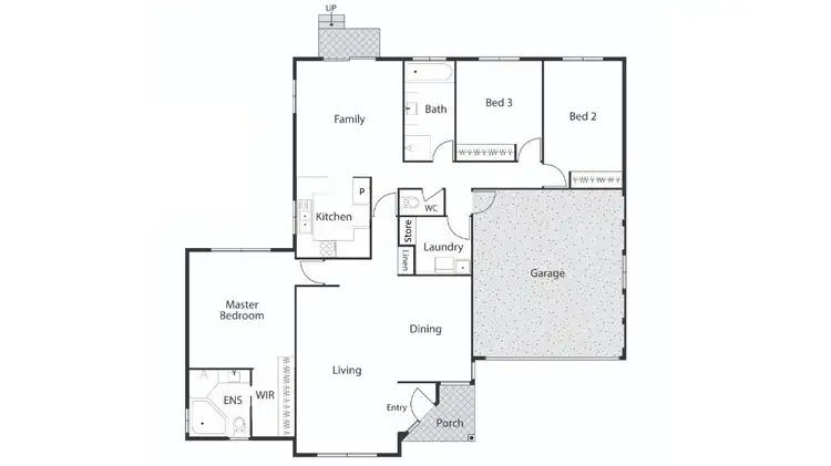 Floorplan of Homely townhouse listing, 10/61 Launceston Street, Lyons ACT 2606
