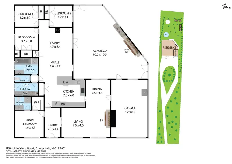 Floorplan of Homely house listing, 526 Little Yarra Road, Gladysdale VIC 3797